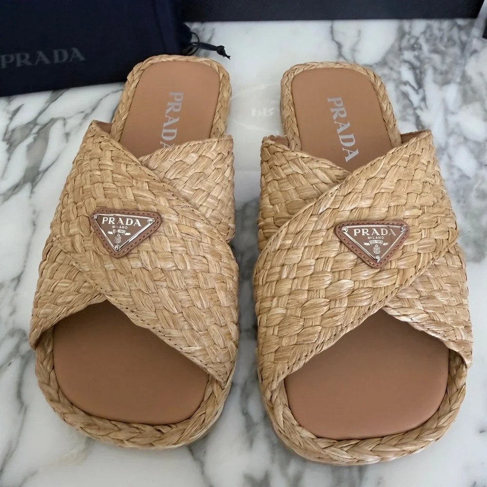 Prada men raffia